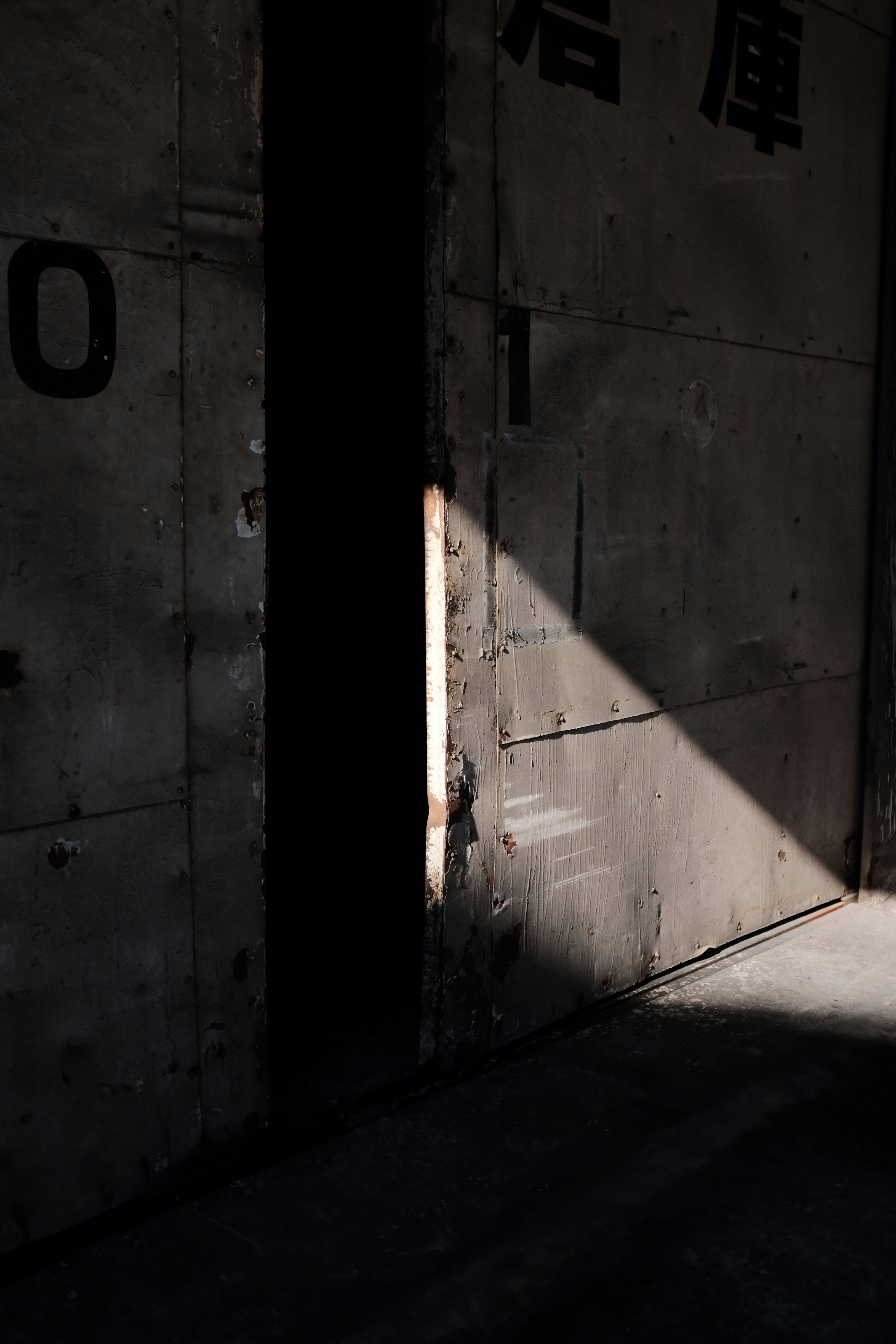 brown wooden door